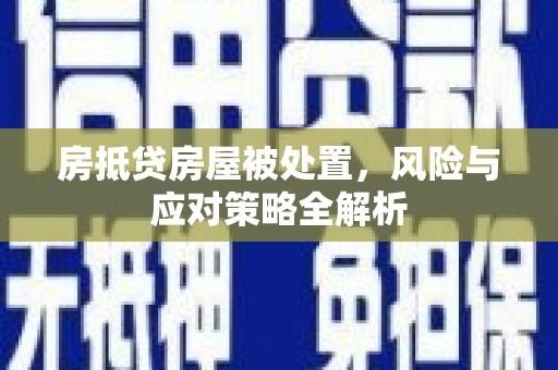 元阳房抵贷房屋被处置，风险与应对策略全解析